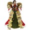 Northlight 18" Red and Green Angel with Wreath Christmas Tree Topper, Unlit